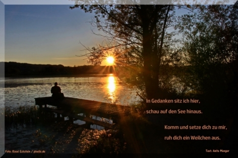 Bild mit Spruch